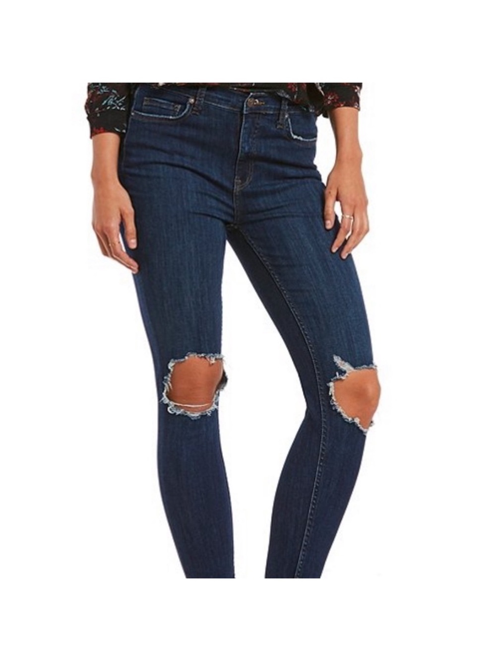 Free People NWT Sunny Skinny Jeans indigo Sz 25